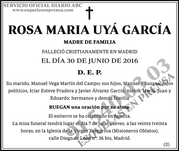 Rosa María Uyá García